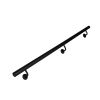Poręcz Ścienna SCHODOWA Zestaw Stal Barierka Na Schody Okrągła Czarna 150cm - 280cm