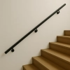 Poręcz Schodowa Ścienna KWADRATOWA Stal Barierka Schody  Czarna 150cm - 280cm