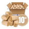 BRYKIET DRZEWNY OPAŁOWY 10 KG - SUCHY 7% DO KOMINKA I PIECA