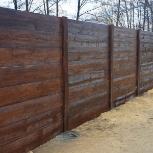 OGRODZENIE Z BETONOWEGO DREWNA Słup 150 H - przedłużający