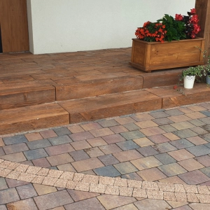 ELEMENT BETONOWY TARAS OBRZEŻE OGRODOWE RABATOWE Palisada stojąca