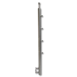Słupek Lewy Ø 42,4 x 1130 mm 4 Uchwyty Rurki Ø 12 mm AISI 304 MOCOWANIE BOCZNE Balustrada Poręcz