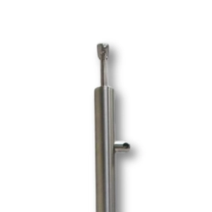 Słupek Lewy Ø 42,4 x 1130 mm 4 Uchwyty Rurki Ø 12 mm AISI 304 MOCOWANIE BOCZNE Balustrada Poręcz