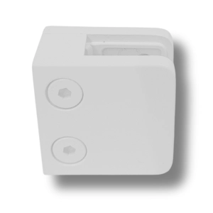 Uchwyt do szkła BIAŁY RAL 9016 45x45 mm