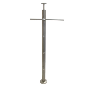 Słupek Łączeniowy Ø 42,4 x 960 mm 2 x 4 Uchwyty Osiowe Ø 12 mm AISI 304 Balustrada Poręcz