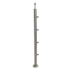Słupek Lewy Ø 42,4 x 1060 mm 4 Uchwyty Osiowe Ø 12 mm AISI 304 Balustrada Poręcz