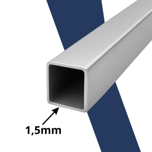 Poręcz Schodowa Ścienna KWADRATOWA Stal Barierka Schody  Srebrna 300cm