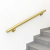 Poręcz Ścienna SCHODOWA Zestaw Stal Barierka Na Schody Okrągła Złota 100cm - 140cm