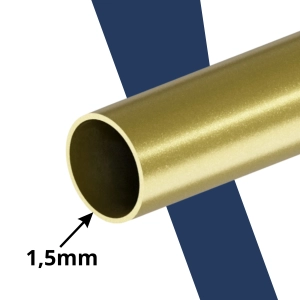 Poręcz Ścienna SCHODOWA Zestaw Stal Barierka Na Schody Okrągła Złota 100cm - 140cm