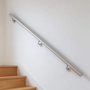 Poręcz Ścienna SCHODOWA Zestaw Stal Barierka Na Schody Srebrna Złota 300cm