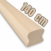 PORĘCZ BUKOWA NA SCHODY OMEGA 5,5x4,5 POCHWYT DO BALUSTRADY 140 CM