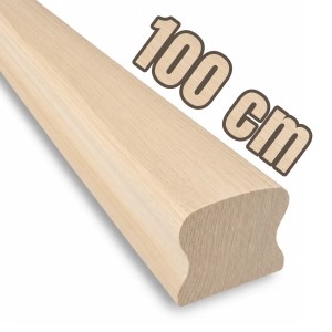 PORĘCZ BUKOWA NA SCHODY OMEGA 5,5x4,5 POCHWYT DO BALUSTRADY 100 CM