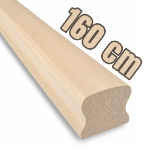 PORĘCZ BUKOWA NA SCHODY OMEGA 5,5x4,5 POCHWYT DO BALUSTRADY 160 CM