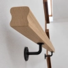 PORĘCZ DĘBOWA NA SCHODY OMEGA 5,5x4,5 POCHWYT DO BALUSTRADY 140 CM