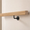PORĘCZ DĘBOWA NA SCHODY OMEGA 5,5x4,5 POCHWYT DO BALUSTRADY 140 CM