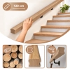 PORĘCZ DĘBOWA NA SCHODY OMEGA 5,5x4,5 POCHWYT DO BALUSTRADY 120 CM