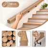 PORĘCZ DĘBOWA NA SCHODY OMEGA 5,5x4,5 POCHWYT DO BALUSTRADY 140 CM