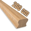PORĘCZ DĘBOWA NA SCHODY OMEGA 5,5x4,5 POCHWYT DO BALUSTRADY 260 CM