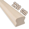 PORĘCZ JESIONOWA NA SCHODY OMEGA 5,5x4,5 POCHWYT DO BALUSTRADY 220 CM