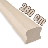 PORĘCZ JESIONOWA NA SCHODY OMEGA 5,5x4,5 POCHWYT DO BALUSTRADY 280 CM