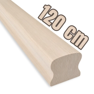 PORĘCZ JESIONOWA NA SCHODY OMEGA 5,5x4,5 POCHWYT DO BALUSTRADY 120 CM