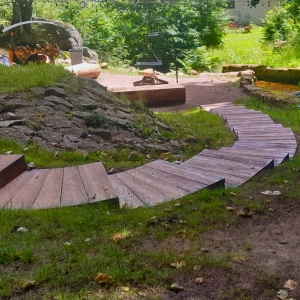 Stara Duża Decha 35' Drewniana Płyta Imitacja Drewna