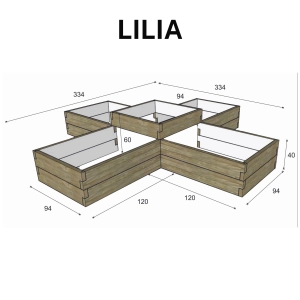 Kwietnik Warzywnik Betonowy - Lilia do Ogrodu