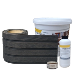 Lamel Elewacyjny GRAFIT Imitacja Drewna (zestaw 1m2)