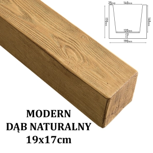 Belka Modern 19x17 cm DĄB NATURALNY