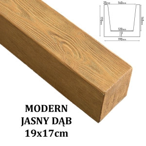 Belka Modern 19x17 cm JASNY DĄB