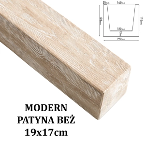 Belka Modern  19x17 cm Patyna Beż