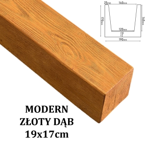 Belka Modern 19x17 cm ZŁOTY DĄB