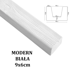 Belka Modern  9x6 cm Biała