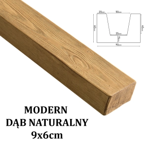 Belka Modern 9x6 cm DĄB NATURALNY