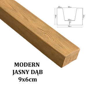 Belka Modern 9x6 cm JASNY DĄB