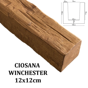 Belka Rustykalna Ciosana 12x12 cm WINCHESTER