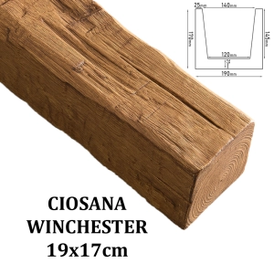 Belka Rustykalna Ciosana 19x17 cm WINCHESTER