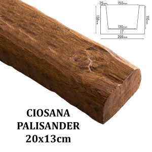Belka Rustykalna Ciosana 20x13 cm Palisander