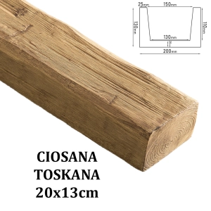 Belka Rustykalna Ciosana 20x13 cm TOSKANA