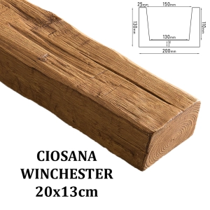 Belka Rustykalna Ciosana 20x13 cm WINCHESTER