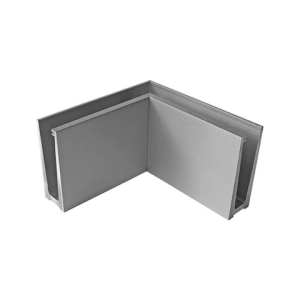 Narożnik U balustrady szklanej - wewnętrzny, AL/ELOX/Satin