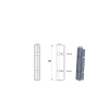 Zawias do bram D28 , L178 mm , stalowy