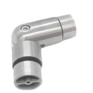 Kolano przegubowe 90° dla drewna Ø 42 mm , AISI 304 , szlifowane , nierdzewne