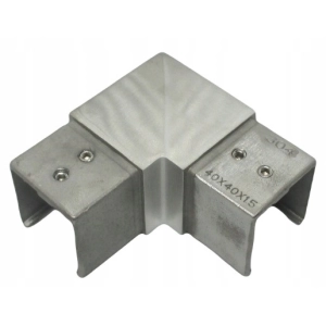 Kolano 90° dla profilu 40 x 40 x 1,5 mm , AISI 304 , szlifowane , nierdzewne