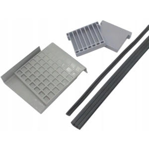 Zestaw klinów i uszczelek 2,5 m dla szkła 12,76 mm .