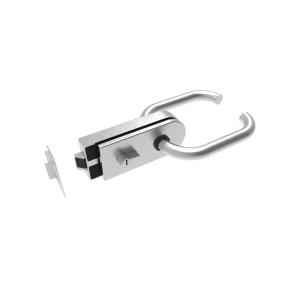 Zamek z wkładką cylindryczną dla szkła 8-12 mm