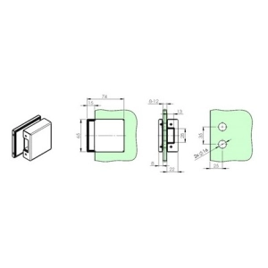 Przeciwkaseta do zamka TW0005104