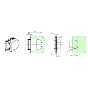Przeciwkaseta do zamka TW0005101