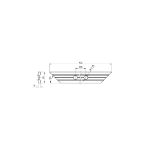 Listwa drenażowa do profilu balustrady U , aluminium