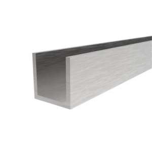 Aluminiowa listwa , profil 26 x 28 / 2500 mm do szkła 8-20,76 mm , bez uszczelnienia